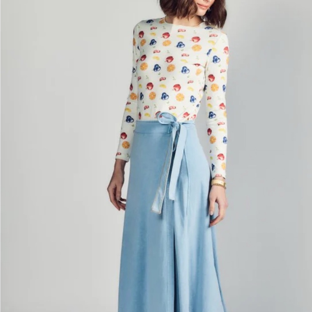 Al Ezra Paris - Fruit Print Long Sleeve Top